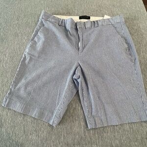 Banana Republic women’s Blue and White Flat Front Shorts